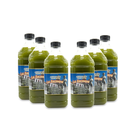 Caja Aceite de Oliva Virgen Extra Picual Sin Filtrar 2L (6 garrafas de 2L) – La Recovera