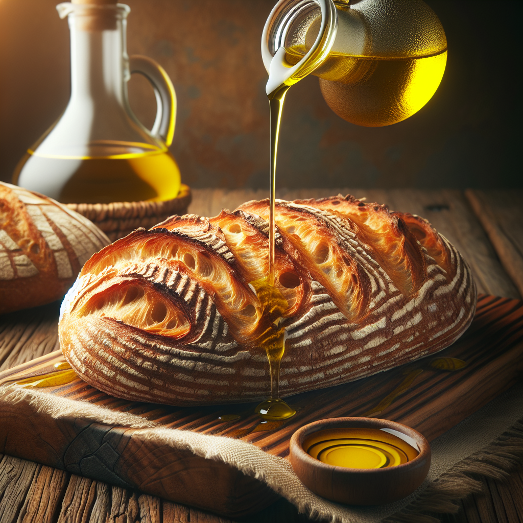 Aceite de oliva y pan casero