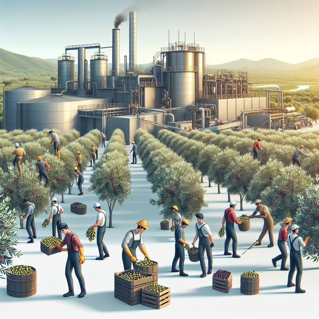 Recolección de aceituna para aceite