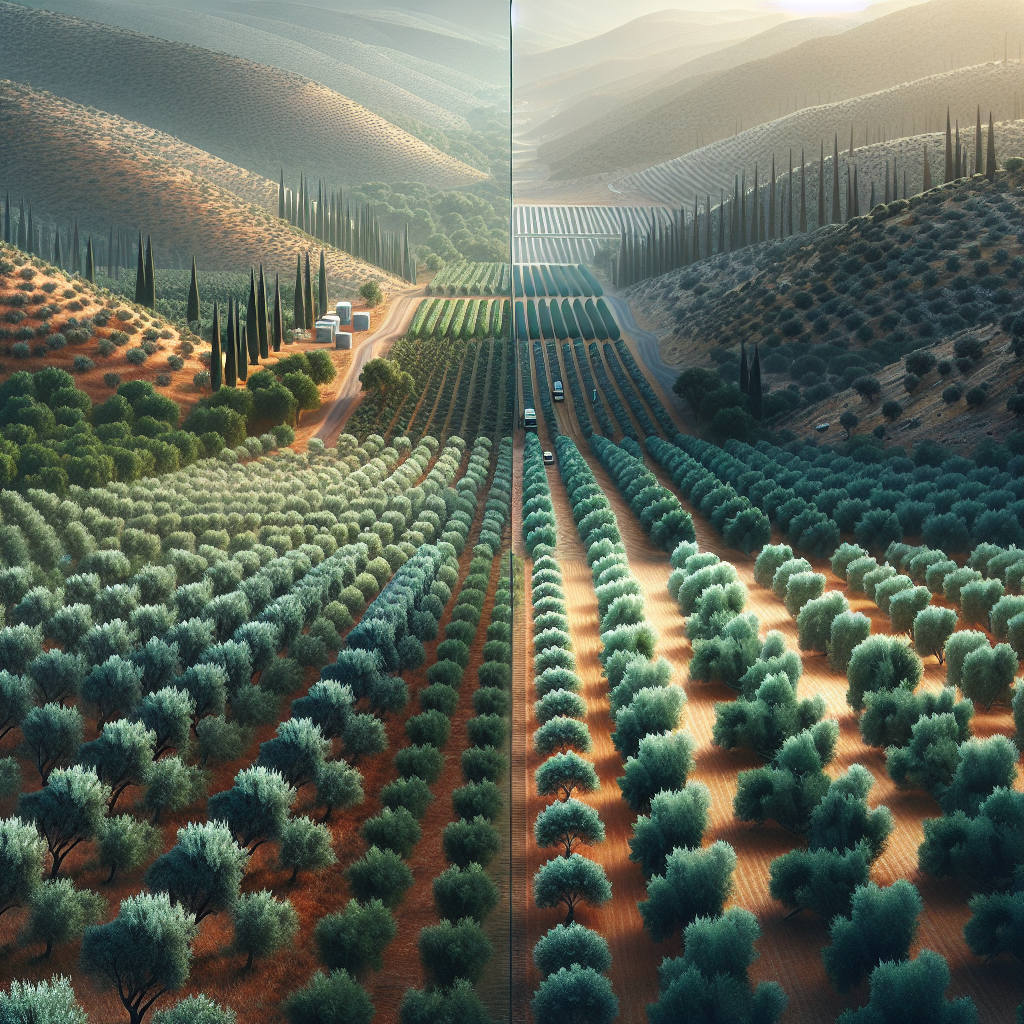 Olivar tradicional vs. olivar intensivo