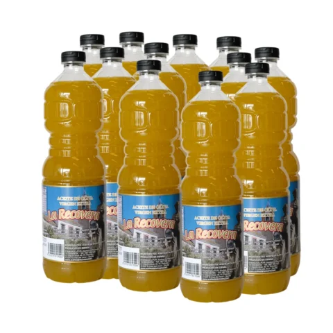 CAJA ACEITE OLIVA VIRGEN EXTRA SIN FILTRAR 1L