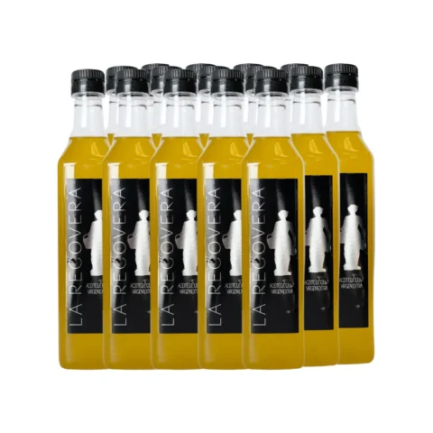 CAJA ACEITE OLIVA VIRGEN EXTRA SIN FILTRAR 500ML PET