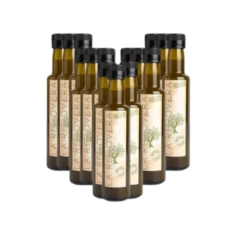 CAJA ACEITE OLIVA VIRGEN EXTRA ECOLÓGICO 250ML CRISTAL