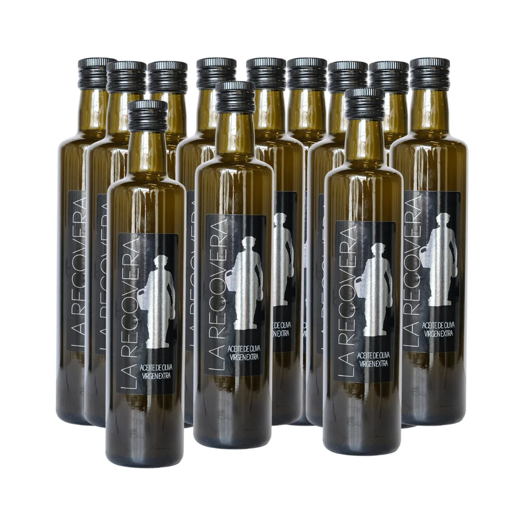 CAJA ACEITE OLIVA VIRGEN EXTRA SIN FILTRAR 500ML CRISTAL