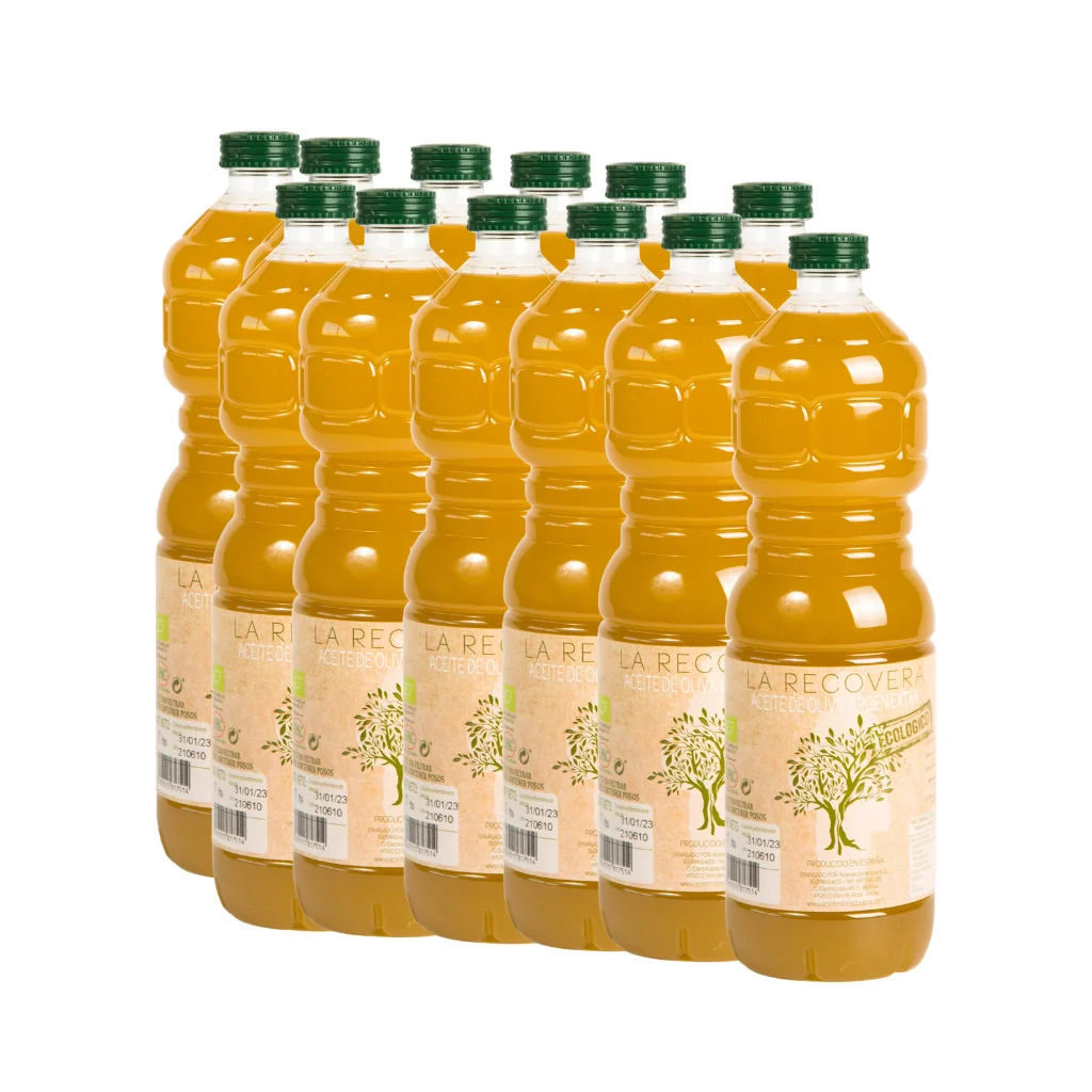 CAJA ACEITE OLIVA VIRGEN EXTRA ECOLÓGICO 1L